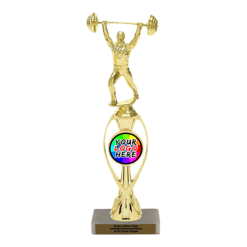 Custom Weightlifting Trophy - Type B Series 3633/36013 - Anderson Trophy Co.