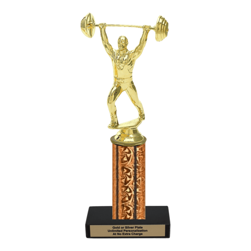 Custom Weightlifting Trophy - Type C Series 3633 - Anderson Trophy Co.