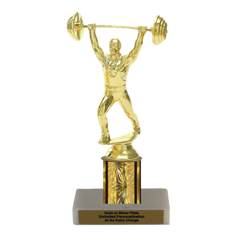 Custom Weightlifting Trophy - Type C Series 3633 - Anderson Trophy Co.