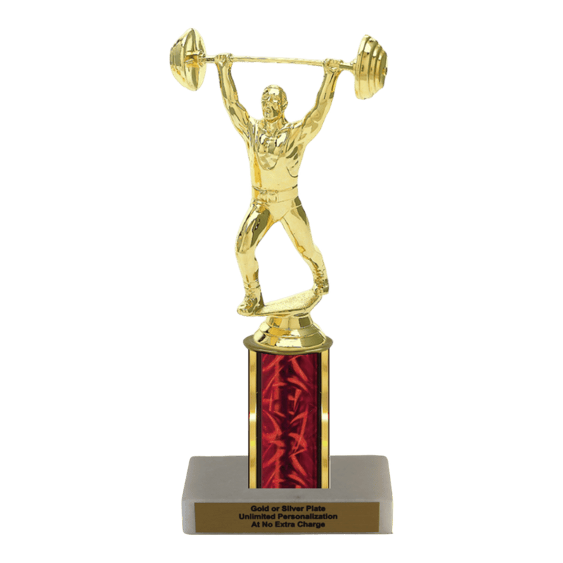 Custom Weightlifting Trophy - Type C Series 3633 - Anderson Trophy Co.