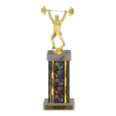 Custom Weightlifting Trophy - Type F Series 3633 - Anderson Trophy Co.