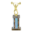 Custom Weightlifting Trophy - Type F Series 3633 - Anderson Trophy Co.