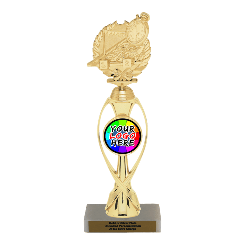 Custom Wreath Swim Trophy - Type B Series 33074/36013 - Anderson Trophy Co.