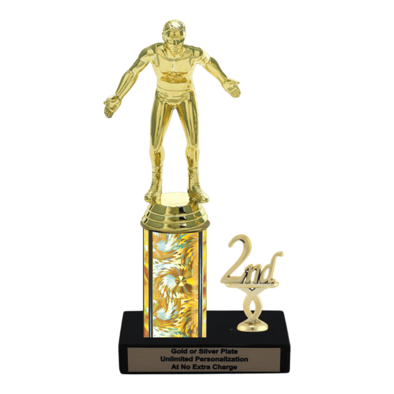 Custom Wrestling Trophy - Type L Series 3510 - Anderson Trophy Co.