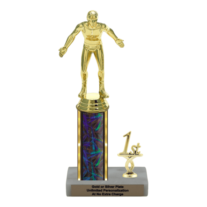 Custom Wrestling Trophy - Type L Series 3510 - Anderson Trophy Co.