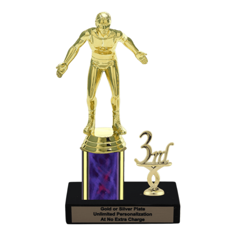 Custom Wrestling Trophy - Type L Series 3510 - Anderson Trophy Co.