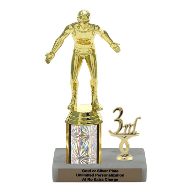 Custom Wrestling Trophy - Type L Series 3510 - Anderson Trophy Co.