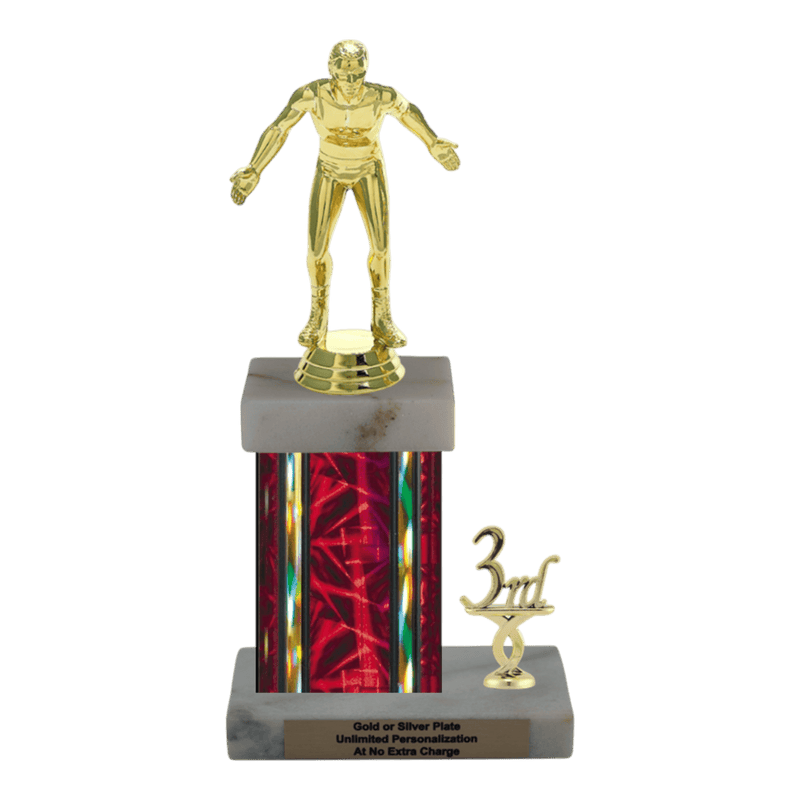 Custom Wrestling Trophy - Type N Series 3510 - Anderson Trophy Co.