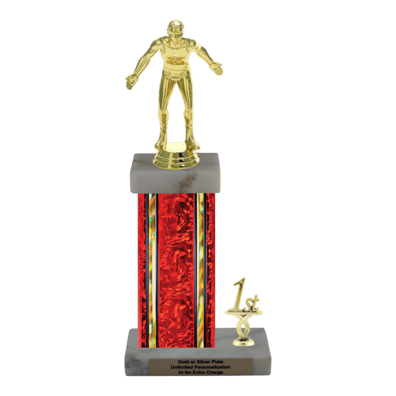 Custom Wrestling Trophy - Type N Series 3510 - Anderson Trophy Co.