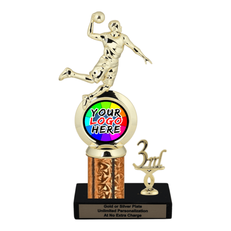 Customizable Insert Basketball Trophy - Type L Series 35705 - Anderson Trophy Co.