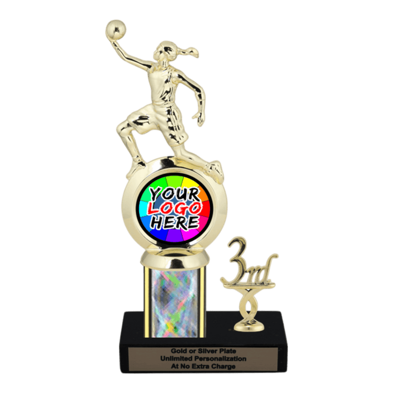 Customizable Insert Basketball Trophy - Type L Series 35705 - Anderson Trophy Co.