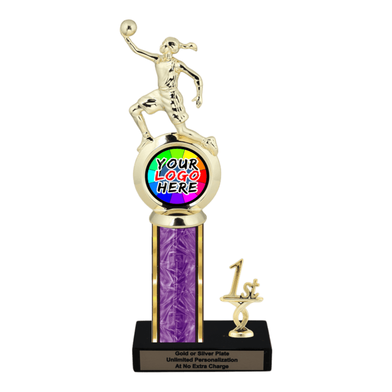 Customizable Insert Basketball Trophy - Type L Series 35705 - Anderson Trophy Co.