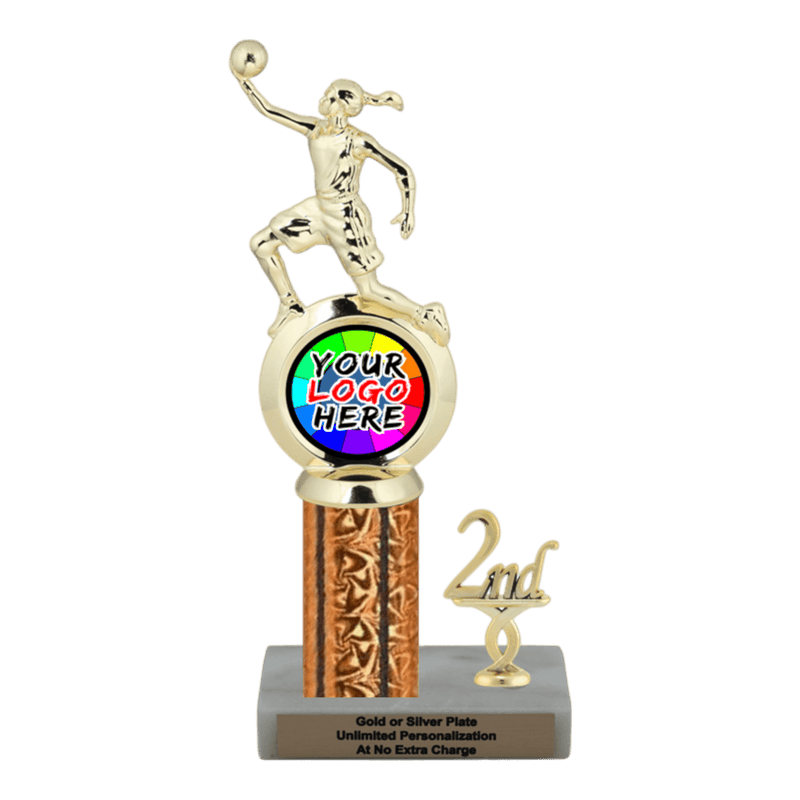 Customizable Insert Basketball Trophy - Type L Series 35705 - Anderson Trophy Co.