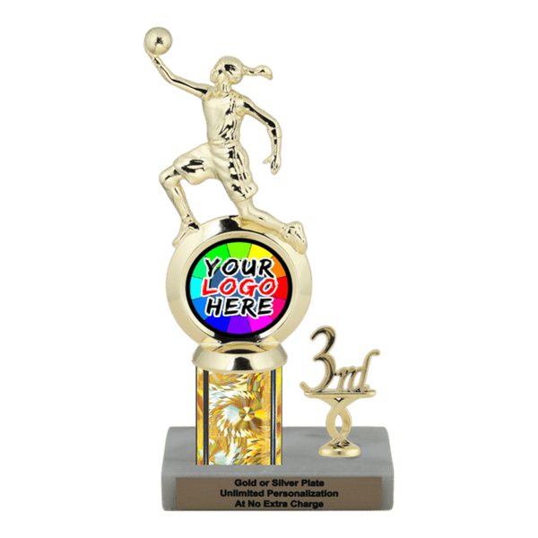 Customizable Insert Basketball Trophy - Type L Series 35705 - Anderson Trophy Co.