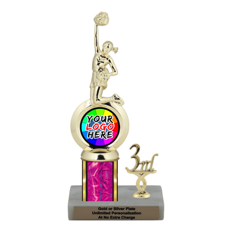 Customizable Insert Cheer Trophy - Type L Series 35706 - Anderson Trophy Co.