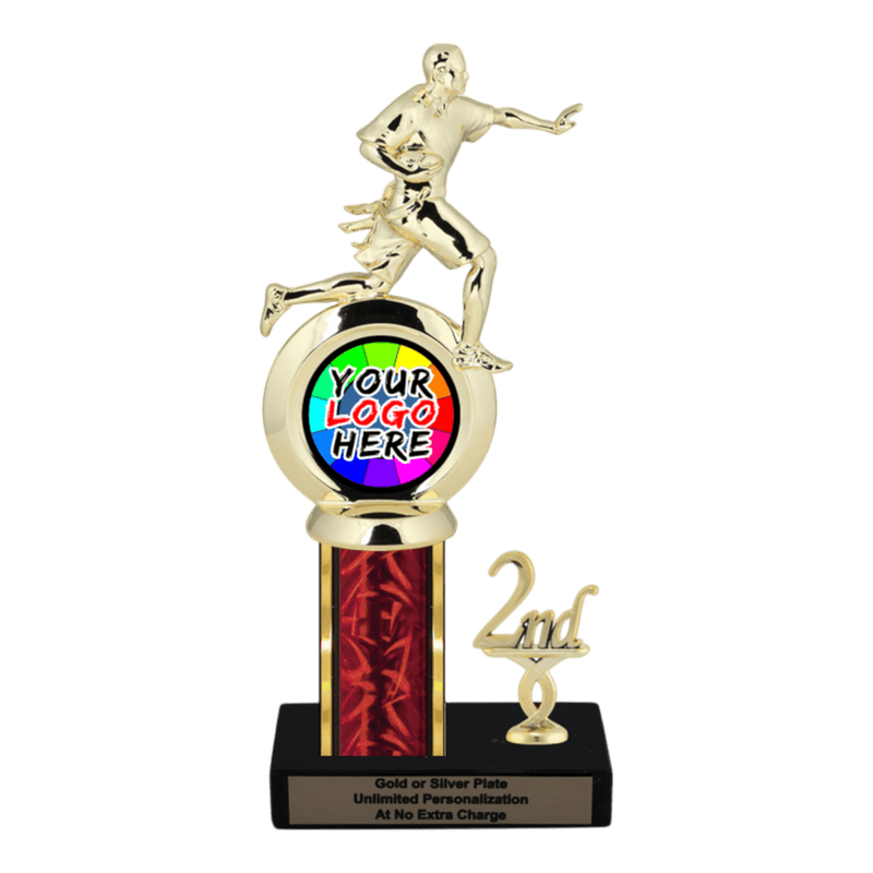 Customizable Insert Flag Football Trophy - Type L Series 35745 - Anderson Trophy Co.