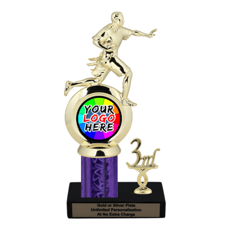 Customizable Insert Flag Football Trophy - Type L Series 35745 - Anderson Trophy Co.