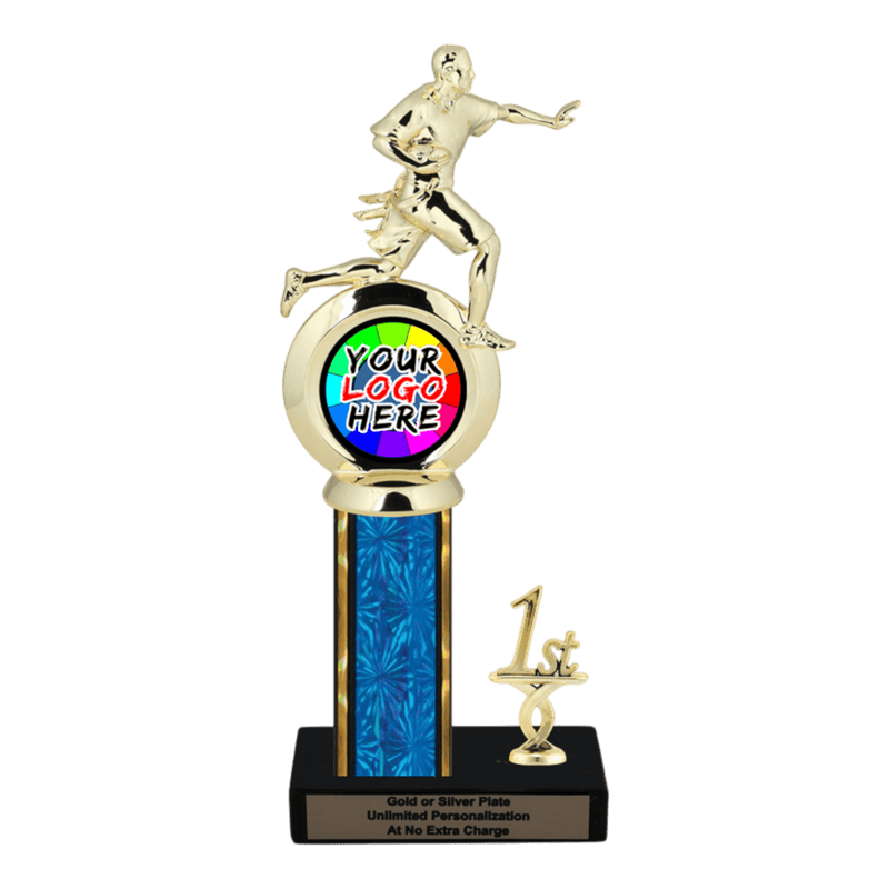 Customizable Insert Flag Football Trophy - Type L Series 35745 - Anderson Trophy Co.