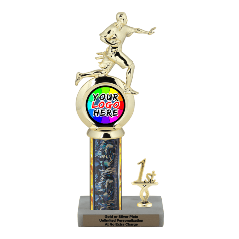 Customizable Insert Flag Football Trophy - Type L Series 35745 - Anderson Trophy Co.