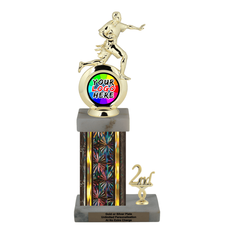 Customizable Insert Flag Football Trophy - Type N Series 35745 - Anderson Trophy Co.