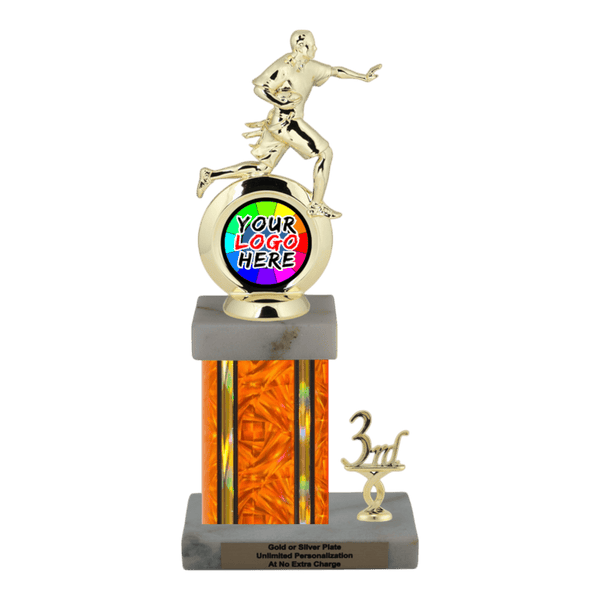 Customizable Insert Flag Football Trophy - Type N Series 35745 - Anderson Trophy Co.