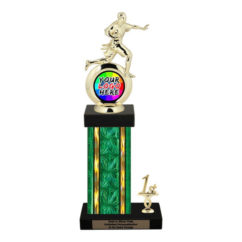 Customizable Insert Flag Football Trophy - Type N Series 35745 - Anderson Trophy Co.