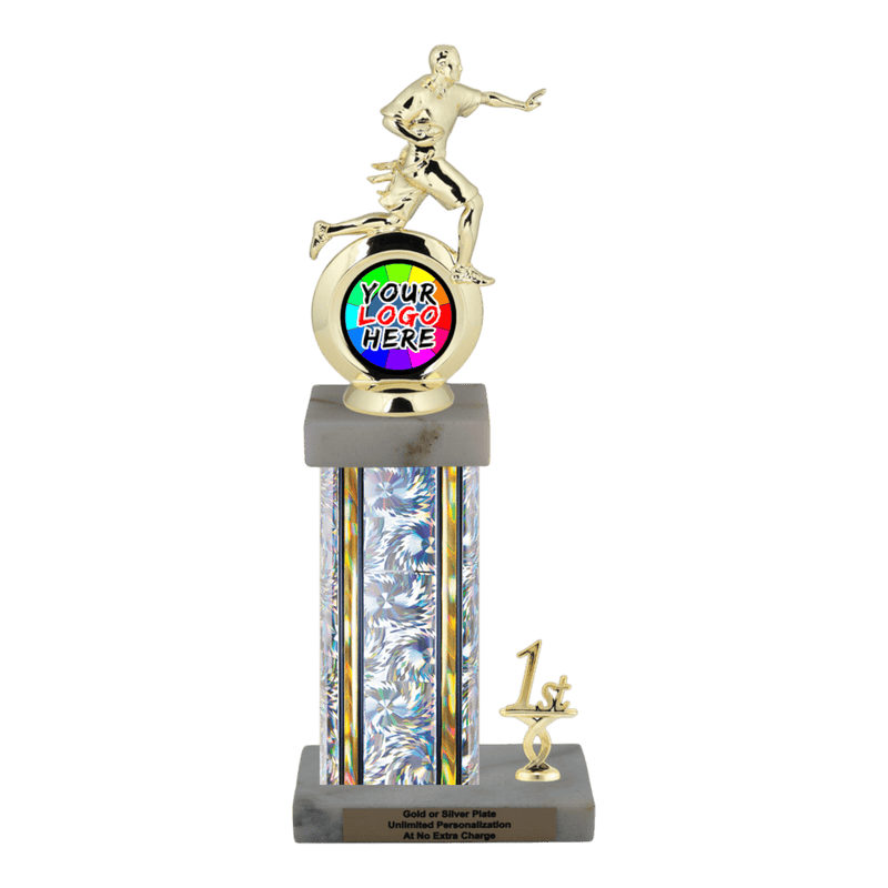 Customizable Insert Flag Football Trophy - Type N Series 35745 - Anderson Trophy Co.