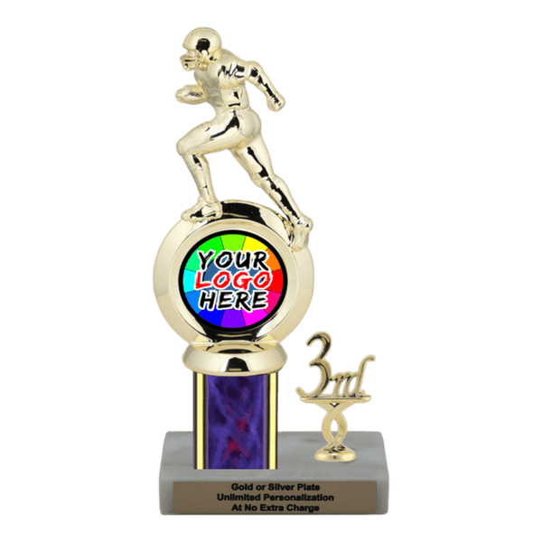 Customizable Insert Football Trophy - Type L Series 35700 - Anderson Trophy Co.