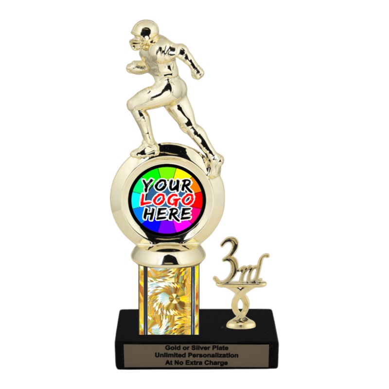 Customizable Insert Football Trophy - Type L Series 35700 - Anderson Trophy Co.