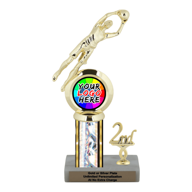 Customizable Insert Soccer Goal Keeper Trophy - Type L Series 35742 - Anderson Trophy Co.