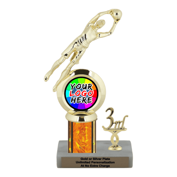 Customizable Insert Soccer Goal Keeper Trophy - Type L Series 35742 - Anderson Trophy Co.