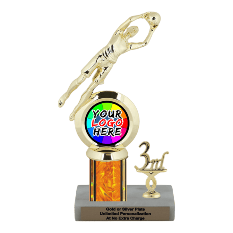 Customizable Insert Soccer Goal Keeper Trophy - Type L Series 35742 - Anderson Trophy Co.