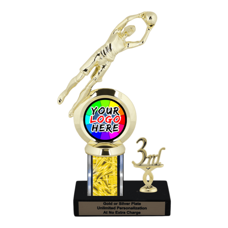 Customizable Insert Soccer Goal Keeper Trophy - Type L Series 35742 - Anderson Trophy Co.