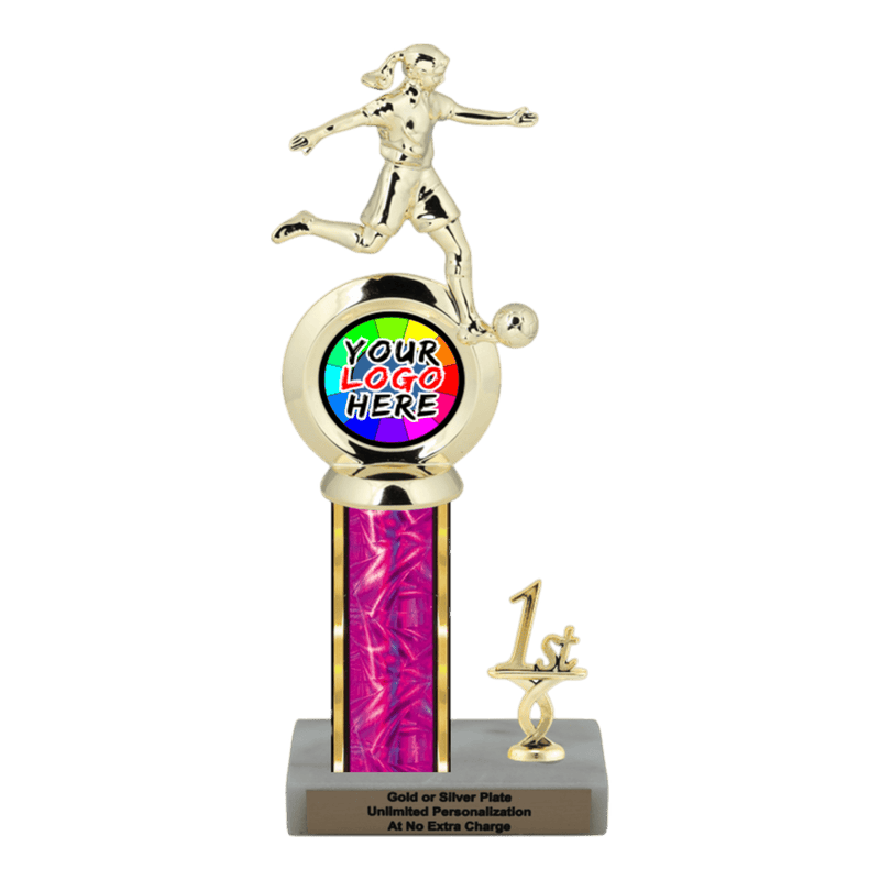 Customizable Insert Soccer Trophy - Type L Series 35715 - Anderson Trophy Co.