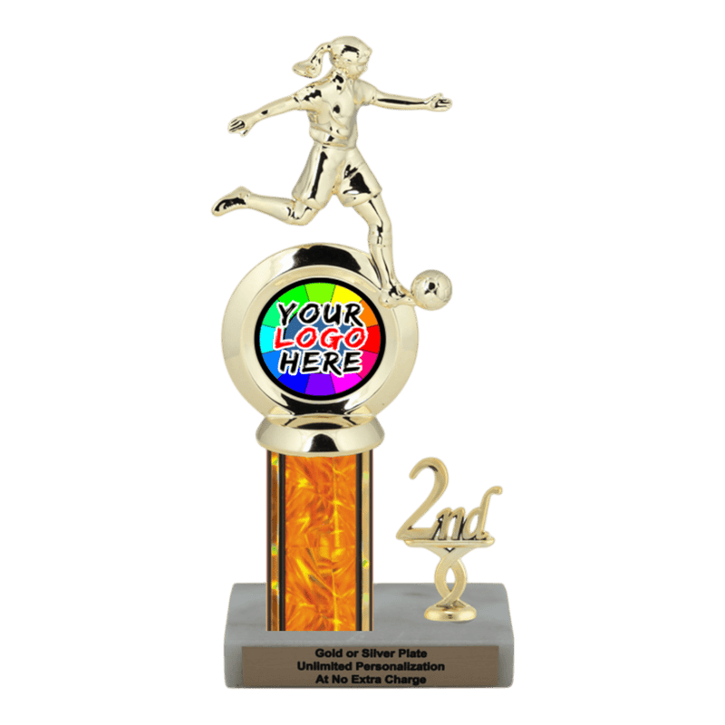 Customizable Insert Soccer Trophy - Type L Series 35715 - Anderson Trophy Co.