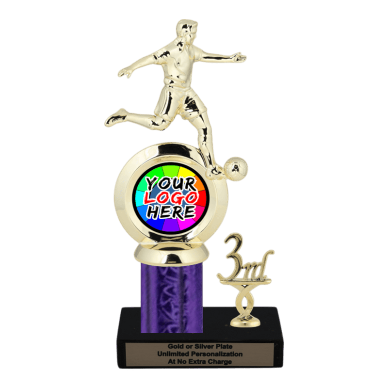 Customizable Insert Soccer Trophy - Type L Series 35715 - Anderson Trophy Co.