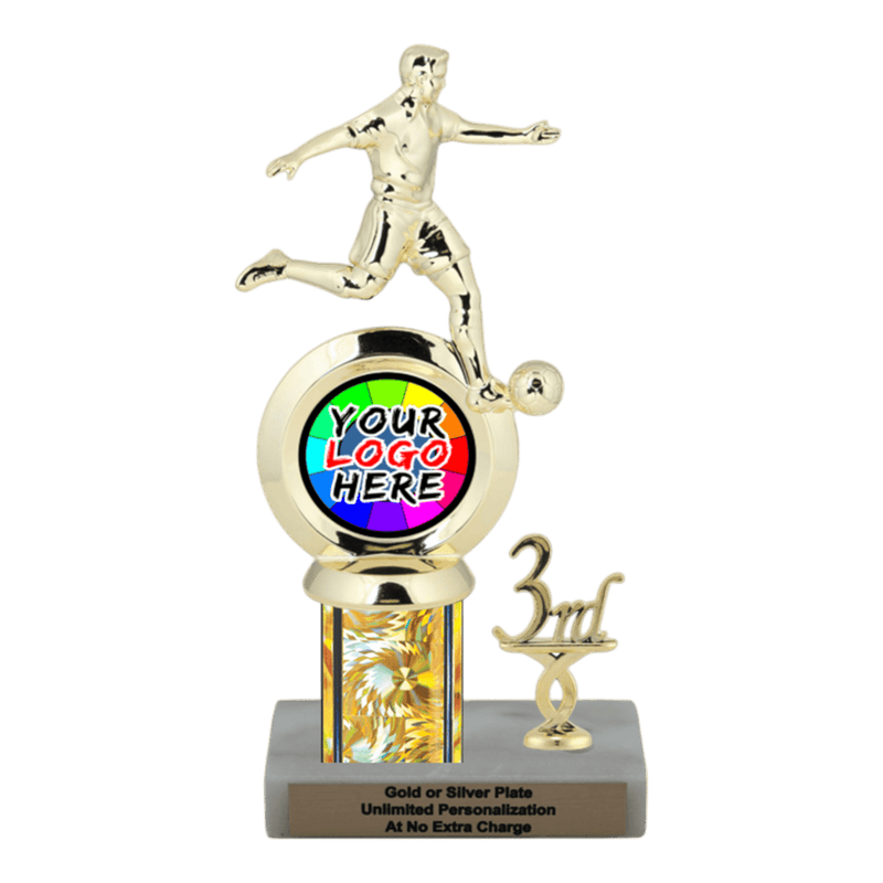 Customizable Insert Soccer Trophy - Type L Series 35715 - Anderson Trophy Co.