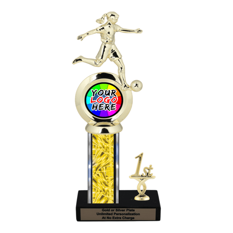 Customizable Insert Soccer Trophy - Type L Series 35715 - Anderson Trophy Co.