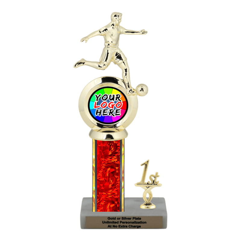 Customizable Insert Soccer Trophy - Type L Series 35715 - Anderson Trophy Co.