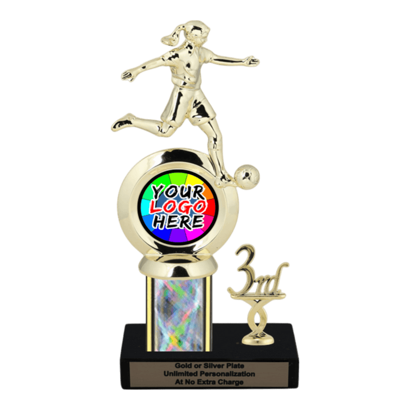 Customizable Insert Soccer Trophy - Type L Series 35715 - Anderson Trophy Co.