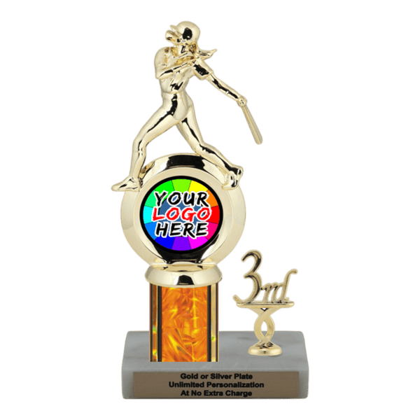 Customizable Insert Softball Trophy - Type L Series 35720 - Anderson Trophy Co.