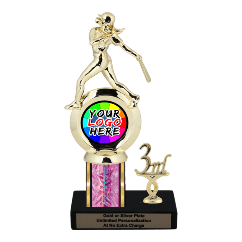 Customizable Insert Softball Trophy - Type L Series 35720 - Anderson Trophy Co.