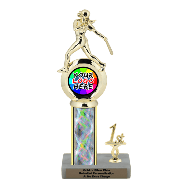 Customizable Insert Softball Trophy - Type L Series 35720 - Anderson Trophy Co.