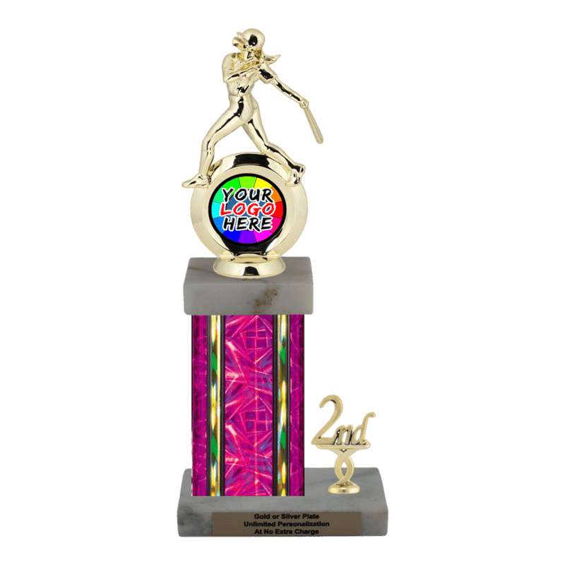 Customizable Insert Softball Trophy - Type N Series 35720 - Anderson Trophy Co.