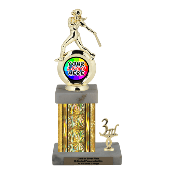 Customizable Insert Softball Trophy - Type N Series 35720 - Anderson Trophy Co.