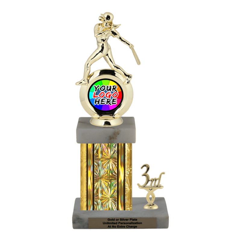 Customizable Insert Softball Trophy - Type N Series 35720 - Anderson Trophy Co.