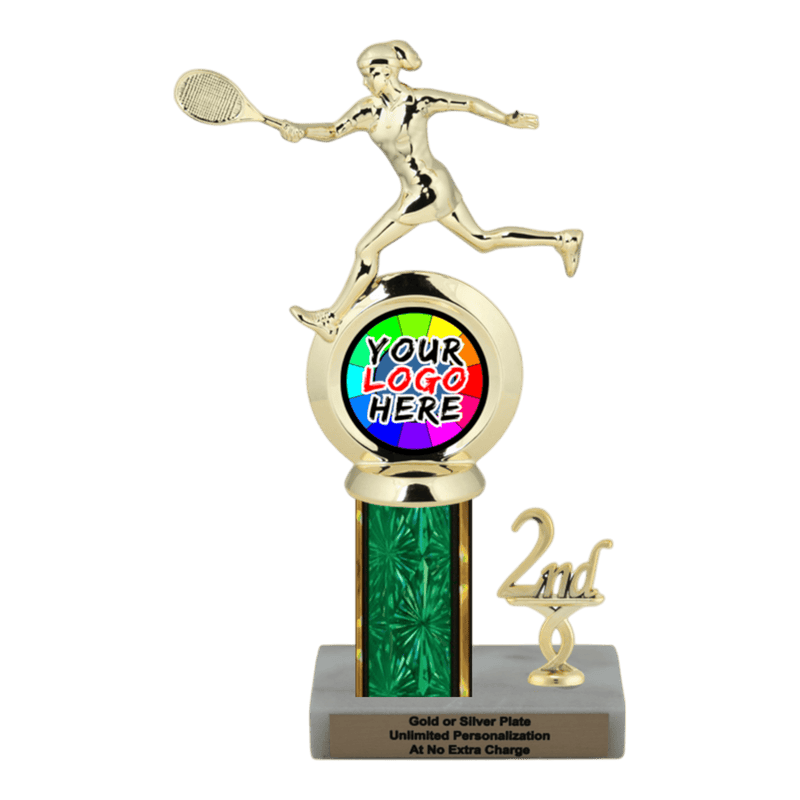 Customizable Insert Tennis Trophy - Type L Series 35785 - Anderson Trophy Co.