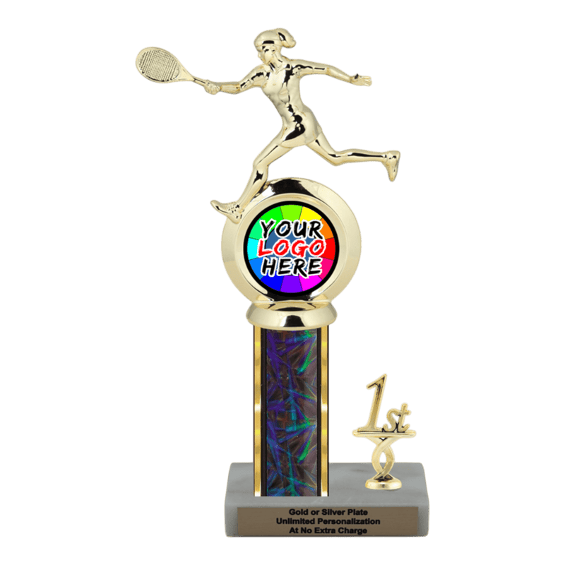 Customizable Insert Tennis Trophy - Type L Series 35785 - Anderson Trophy Co.