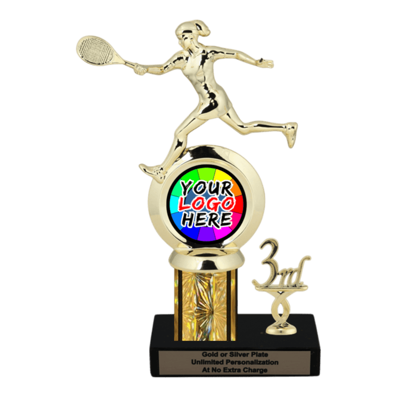 Customizable Insert Tennis Trophy - Type L Series 35785 - Anderson Trophy Co.