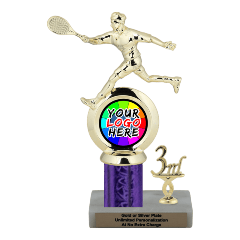 Customizable Insert Tennis Trophy - Type L Series 35785 - Anderson Trophy Co.